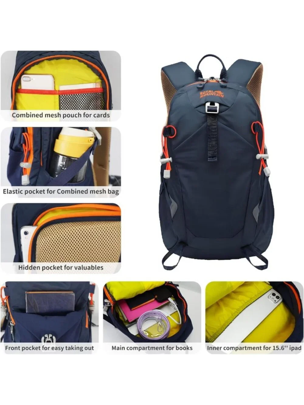 Lightweight 20L Waterproof Hiking Backpack with Rain Cover for Travel & Camping